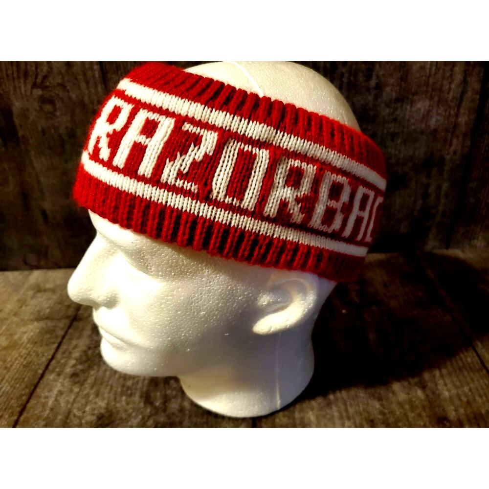 RAZORBACKS Knitted Headwrap Headband NEW Arkansas Red White